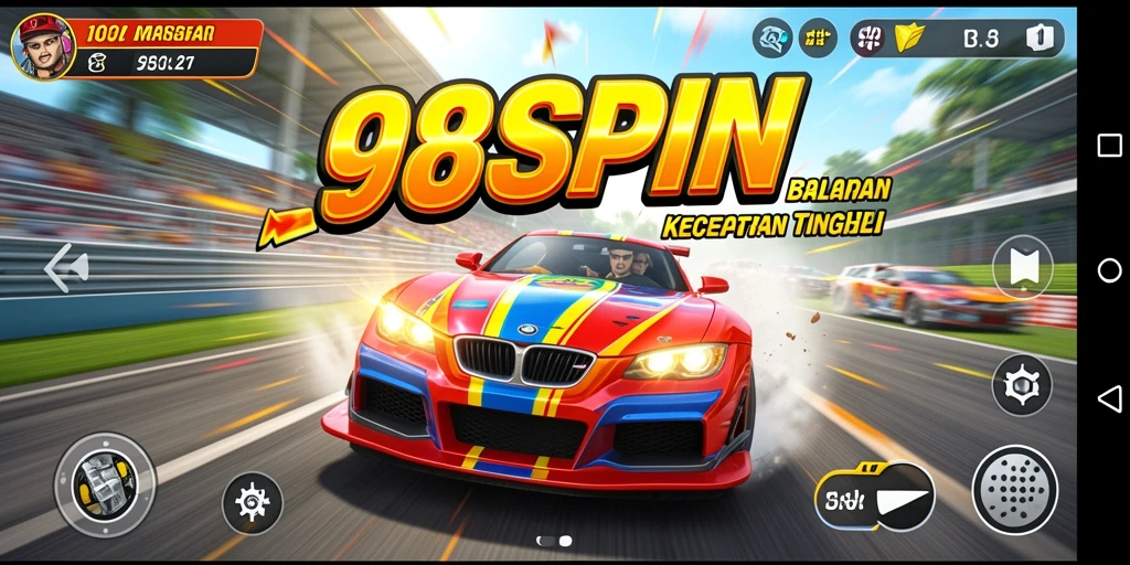 Gameplay Racing yang seru dan mendebarkan di 98SPIN.