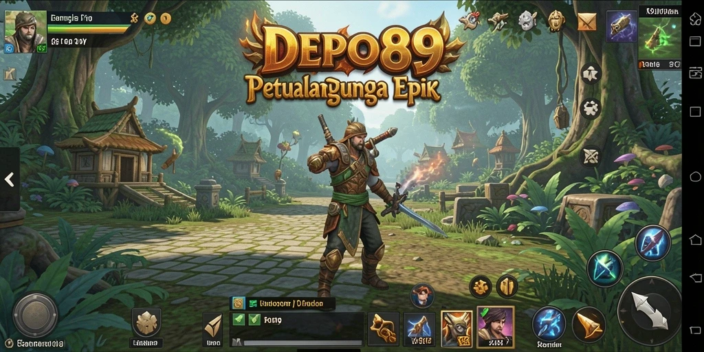 Screenshot DEPO89 menampilkan aksi seru dalam gameplay RPG.