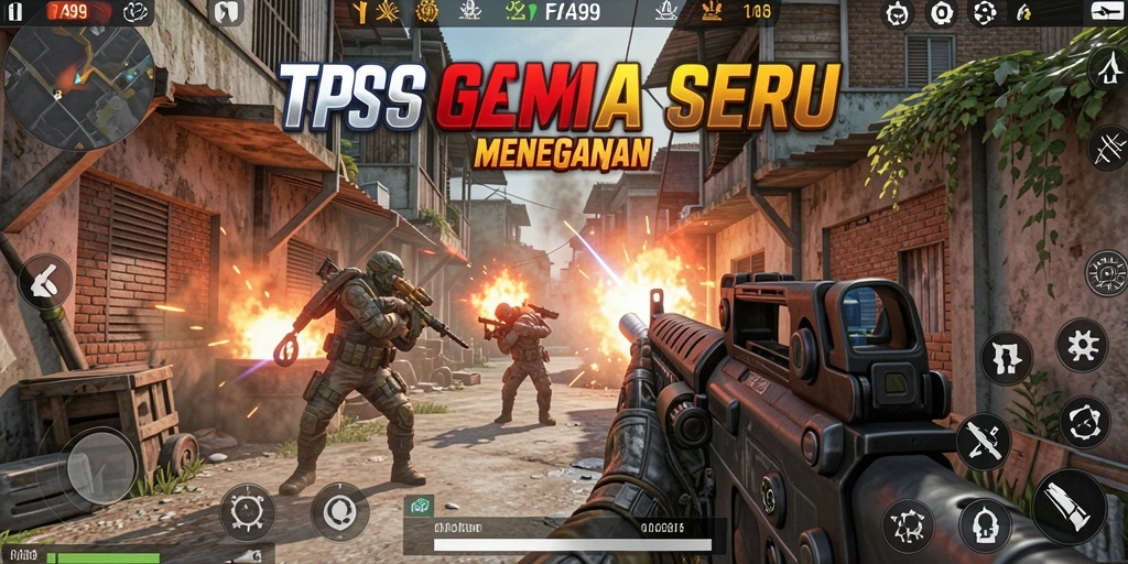 Screenshot utama FA99 menampilkan intensitas gameplay TPS yang menegangkan.