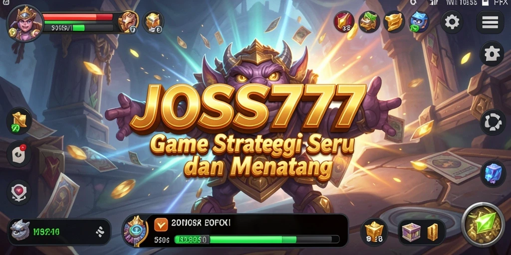 Tampilan gameplay seru dalam JOSS777 yang penuh strategi.
