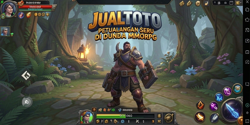 Screenshot JUALTOTO menampilkan gameplay seru di dunia MMORPG.