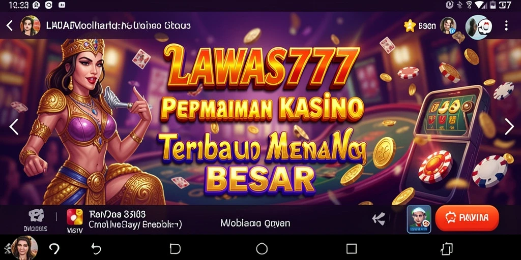 Tampilan menarik dari gameplay Kasino LAWAS777 yang seru.