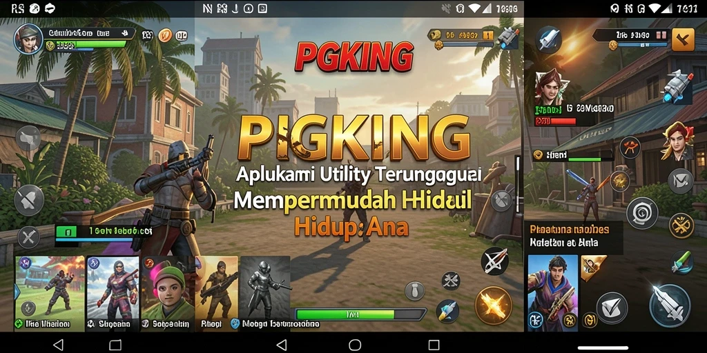 Tampilan utama PGKING yang menunjukkan fitur-fitur Utility secara jelas.