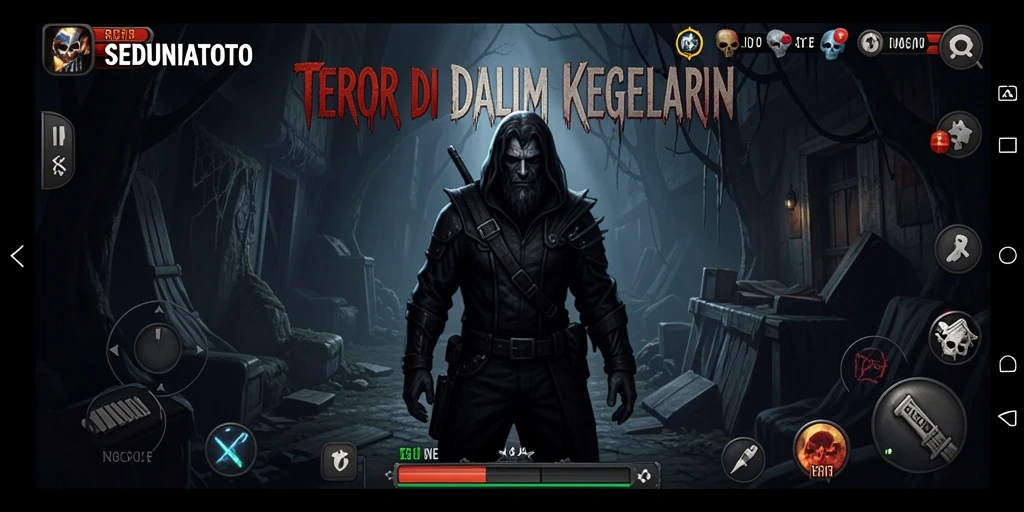 Tampak menegangkan dari gameplay SEDUNIATOTO dengan suasana Horror.